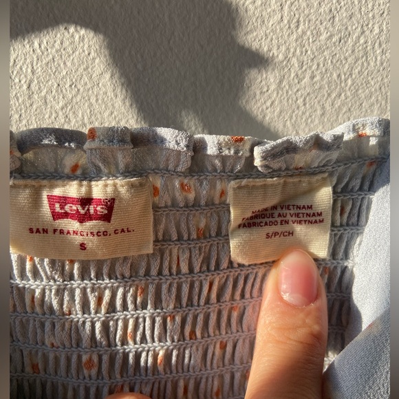 Levi’s floral adjustable tie strap tank - Picture 9 of 9